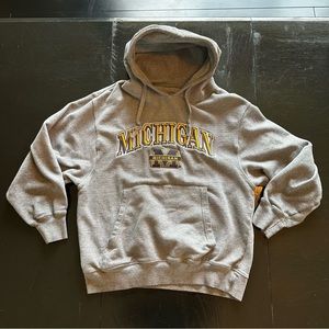 Gray Michigan Hoodie